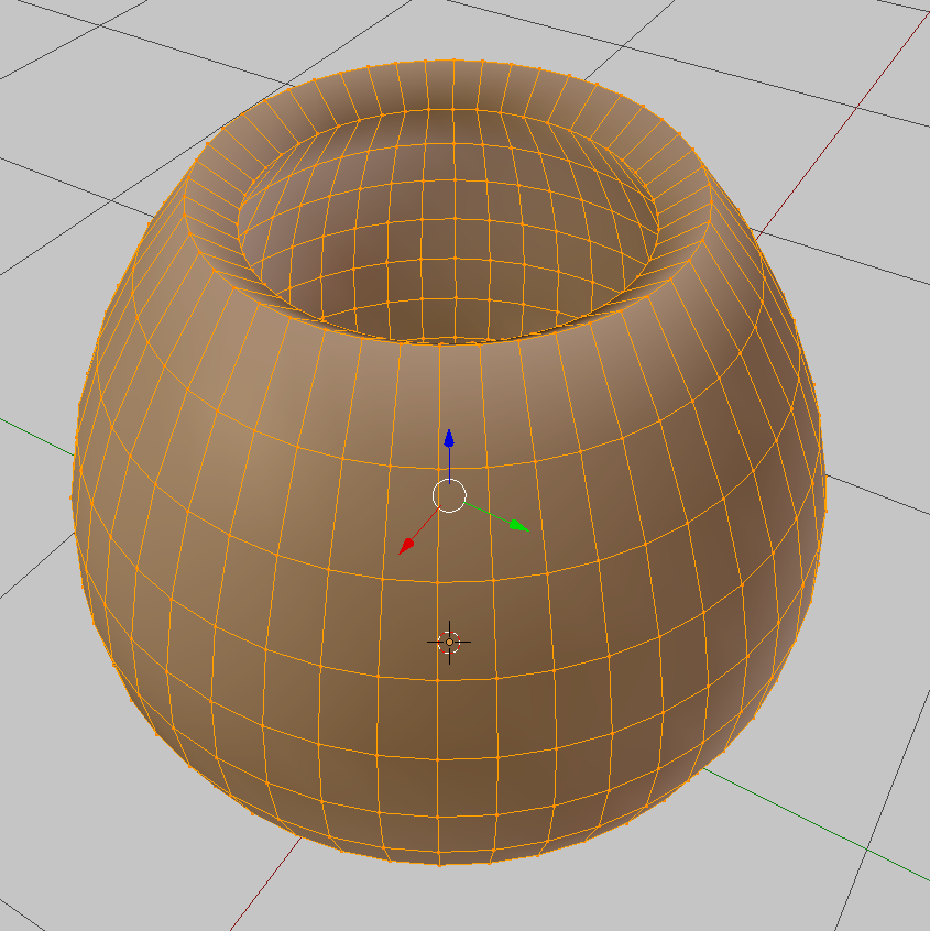 3D-modellierter Becher mit Curves