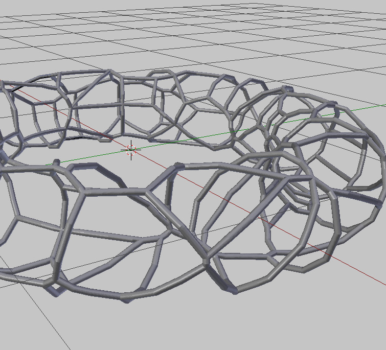 3D-modellierte Voronoi-Struktur