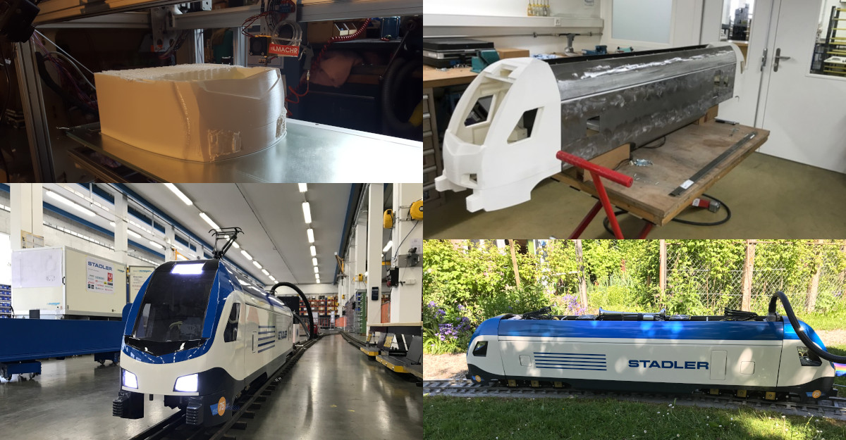 Serienproduktion mit 3D-gedruckten Teilen.