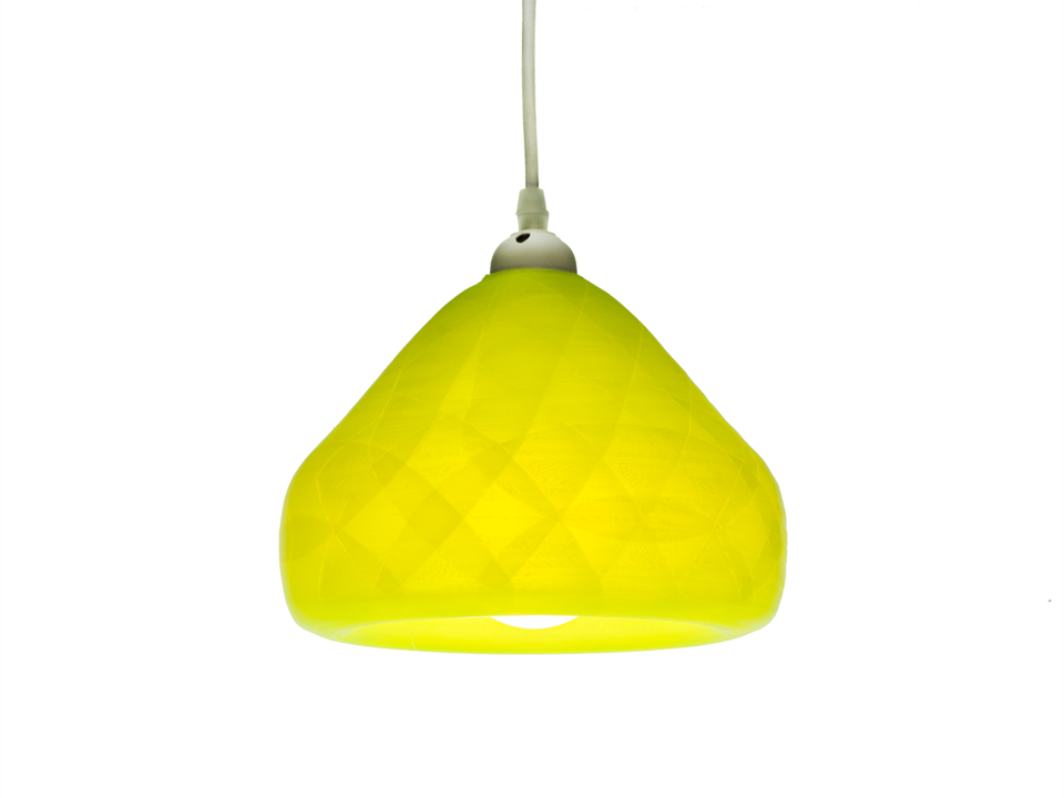 3D-gedruckte Lampen Schlumpf Octet Gelb