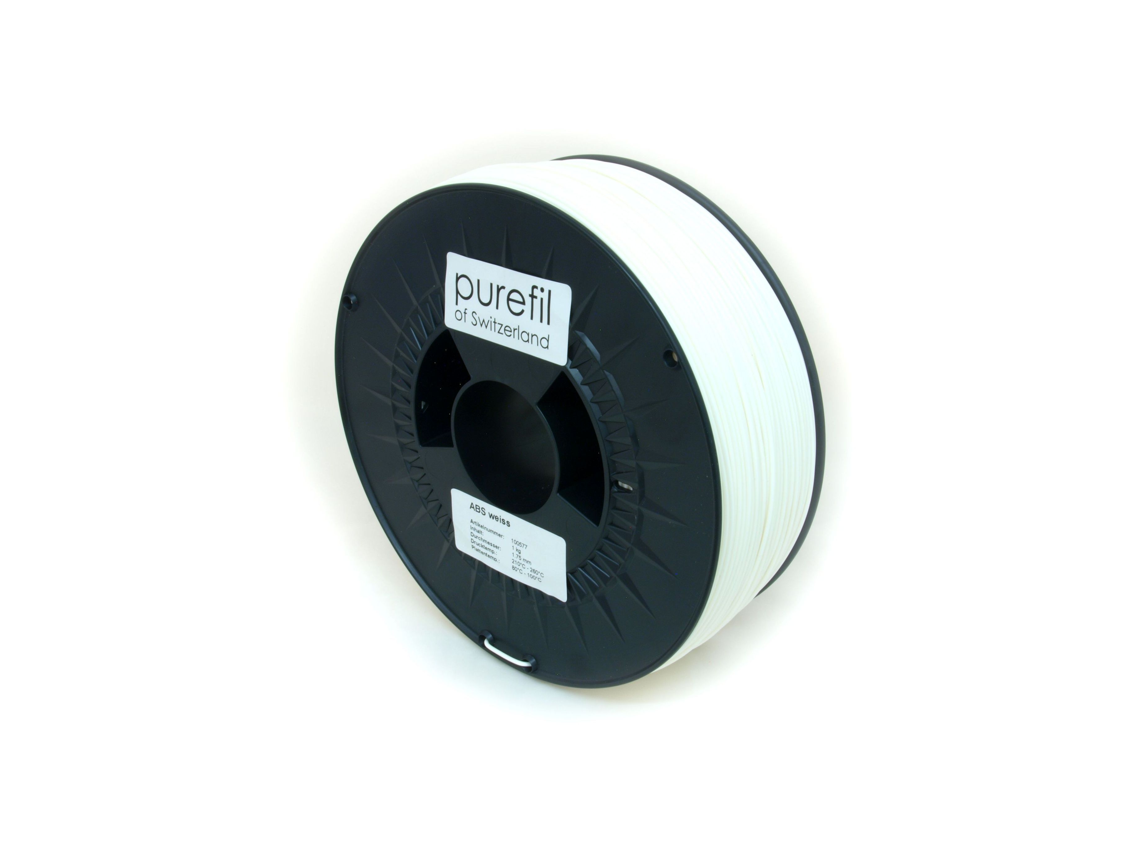 ABS Filament Purefil ABS Weiss 1Kg 1.75mm