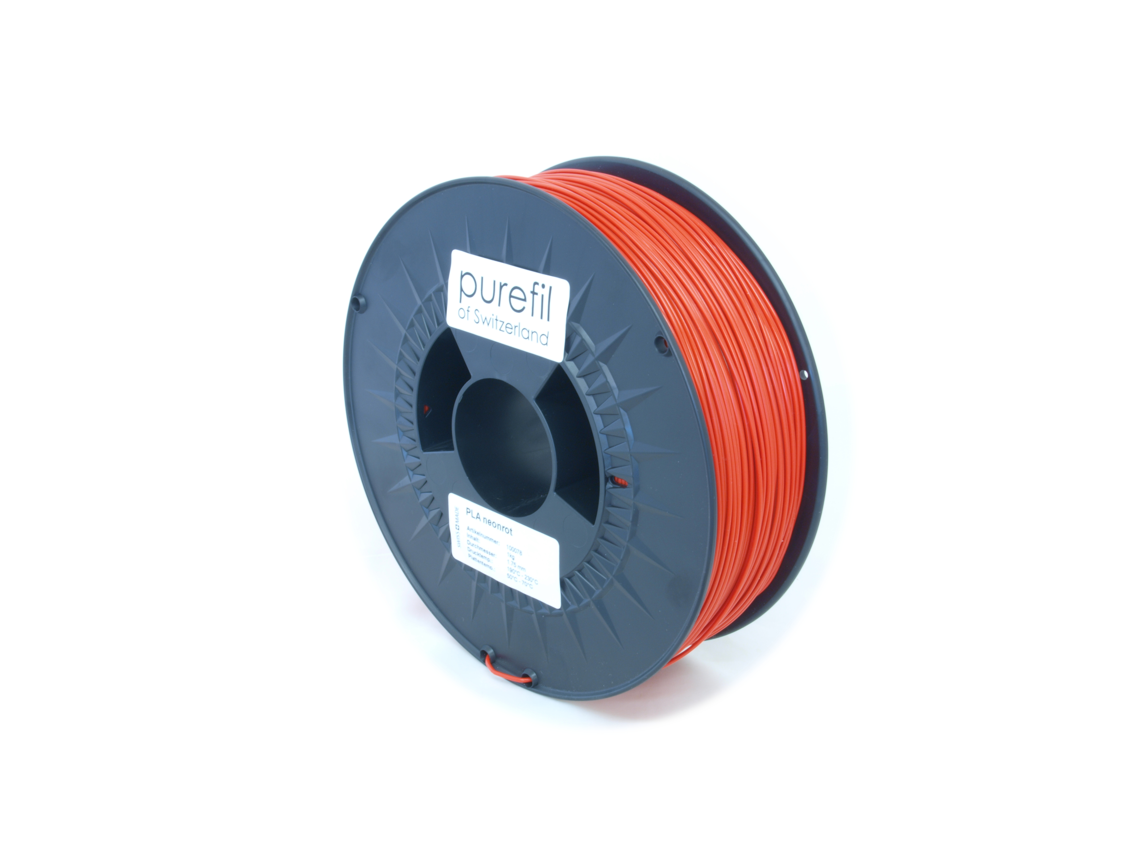 PLA Filament Purefil PLA Neonrot 1Kg 1.75mm