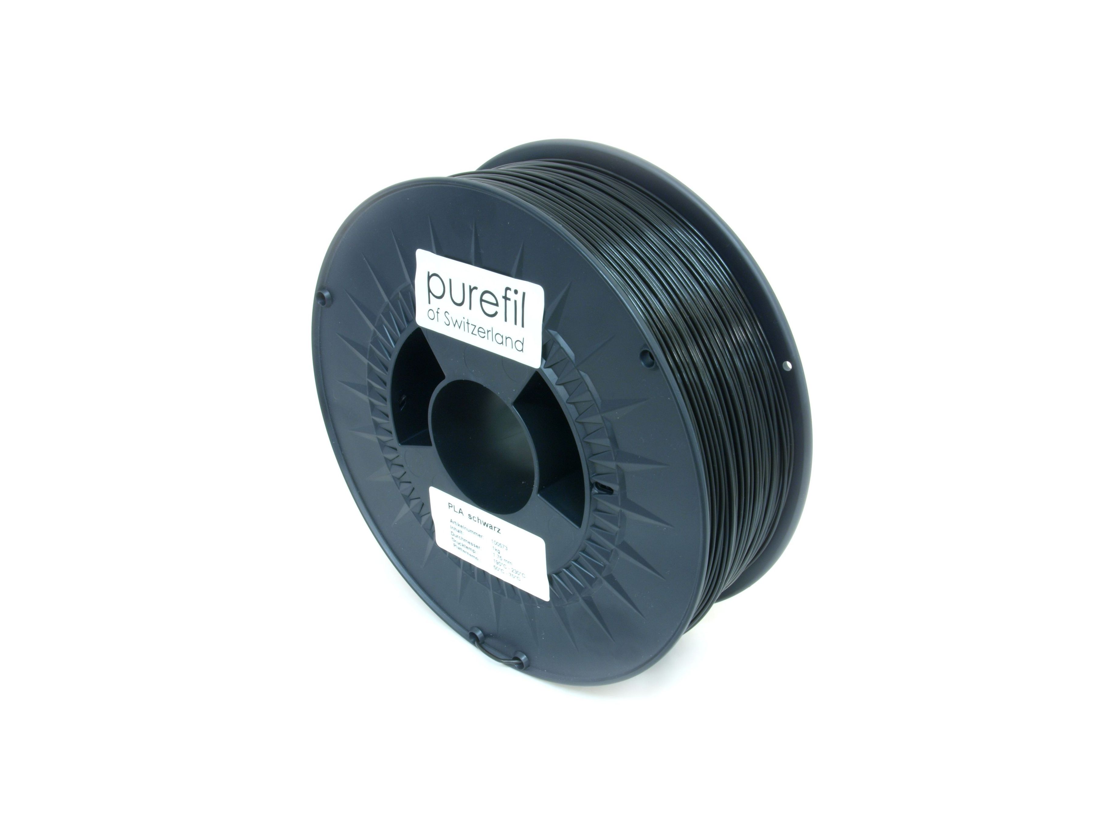 PLA Filament Purefil PLA Schwarz 1Kg 1.75mm