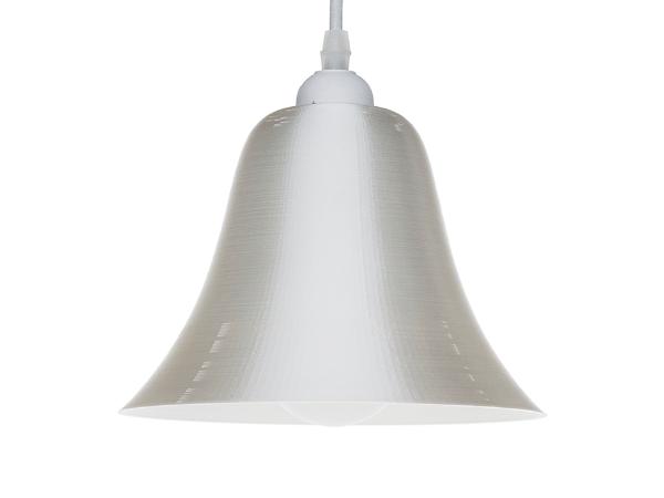 3D-gedruckte Lampen LampBell Weiss Silk