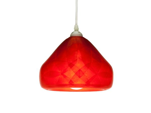 3D-gedruckte Lampen Schlumpf Octet Rot